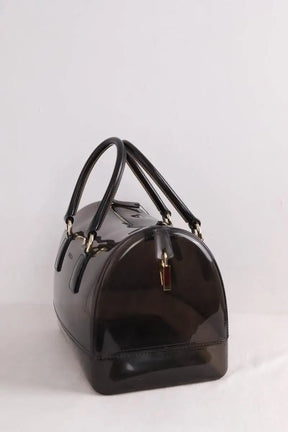 Sac bowling Furla Candy Noir en Tissu