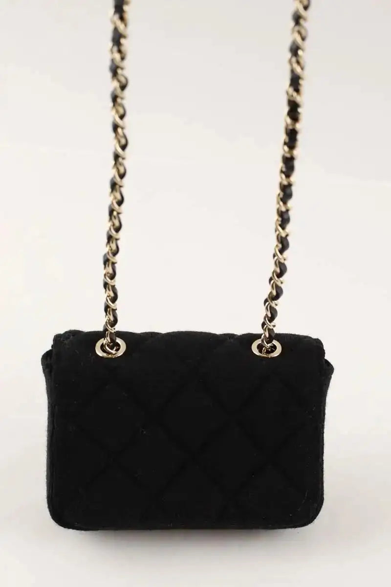 Sac ceinture Timeless Chanel Noir en Tissu