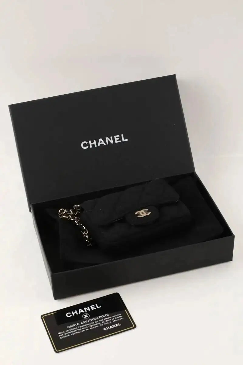Sac ceinture Timeless Chanel Noir en Tissu