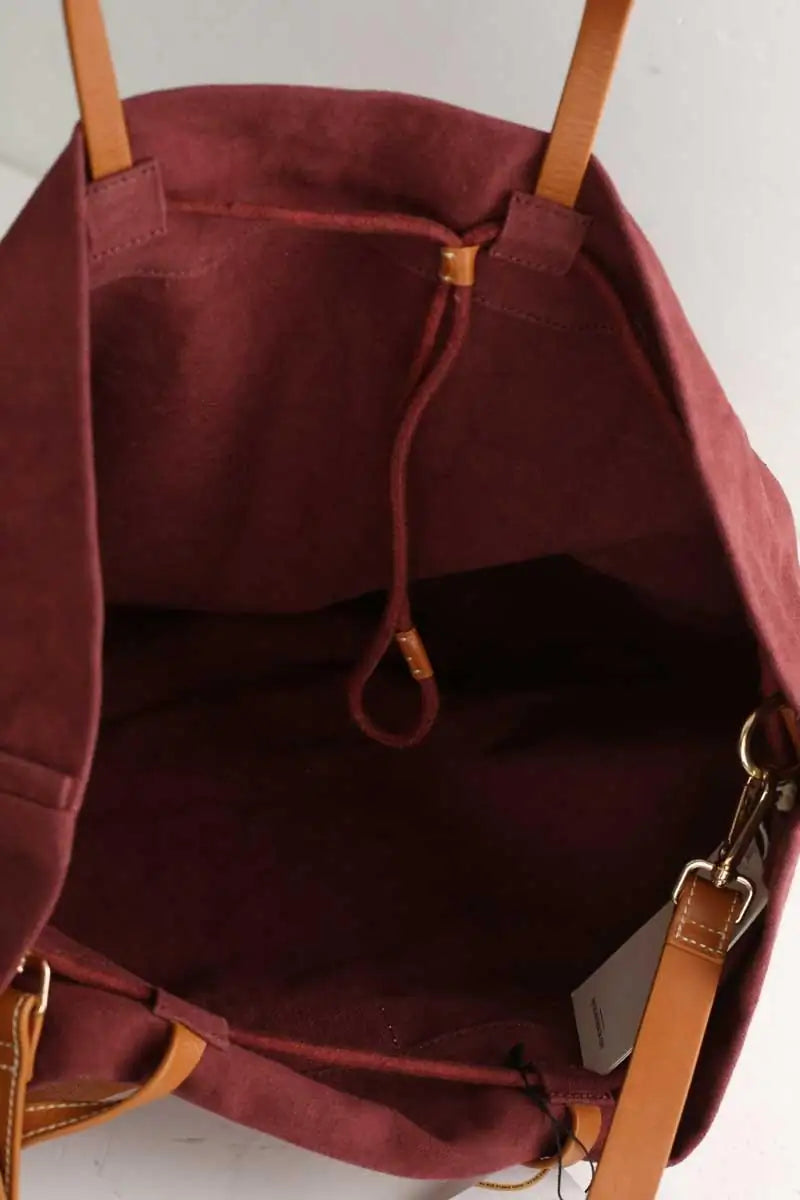 Sac de voyage Antik Batik Bordeaux en Coton
