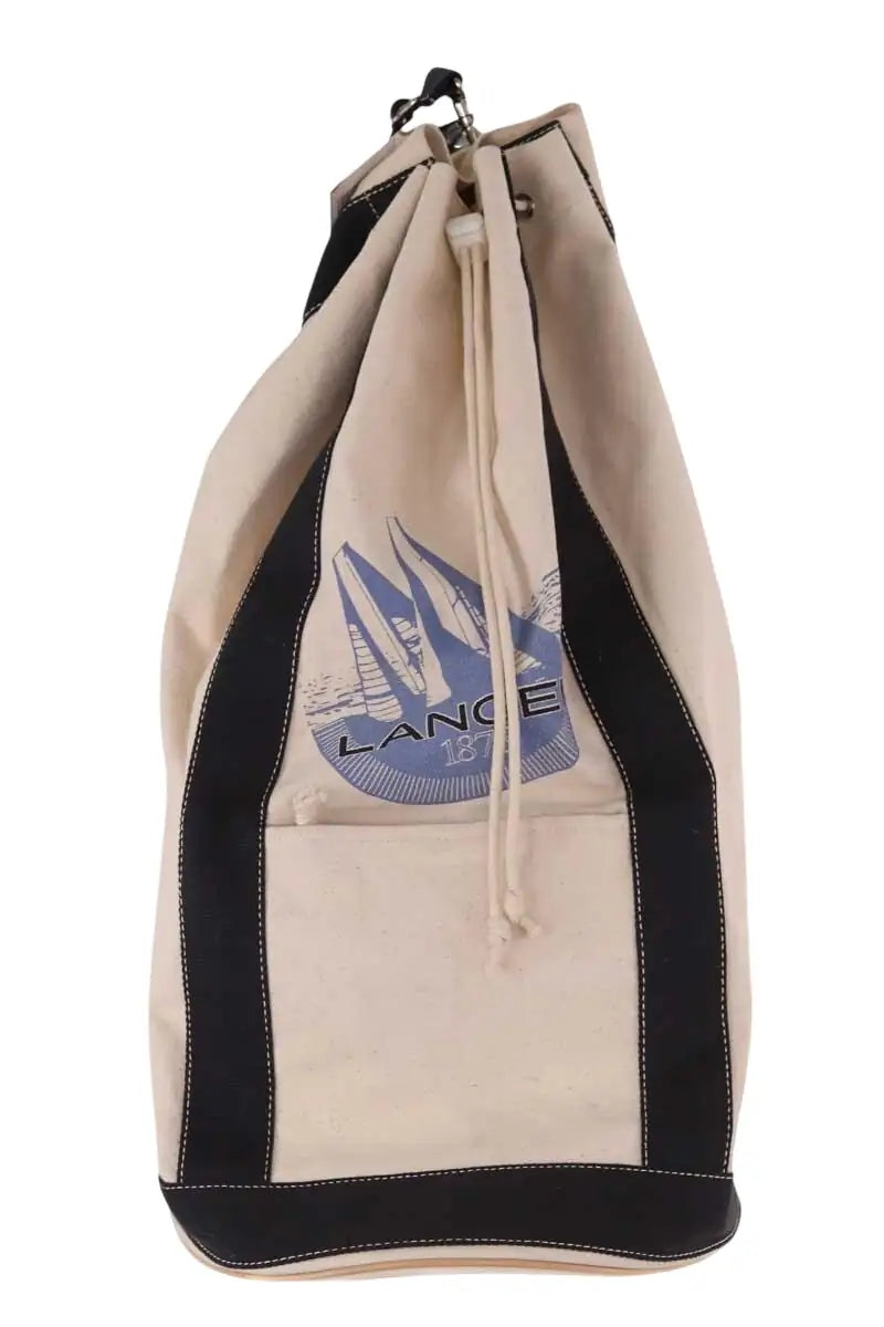 Sac de voyage Lancel Ecru en Tissu - Seconde Main