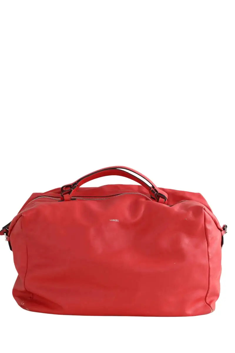 Sac de voyage Lancel POP MM Rouge en Cuir - Seconde Main