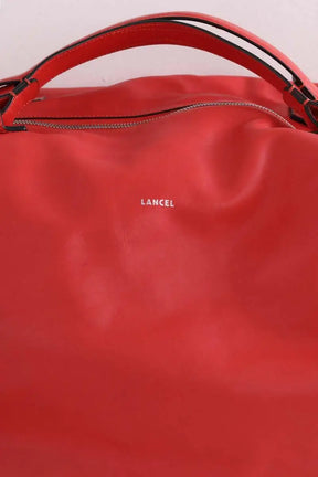 Sac de voyage Lancel POP MM Rouge en Cuir