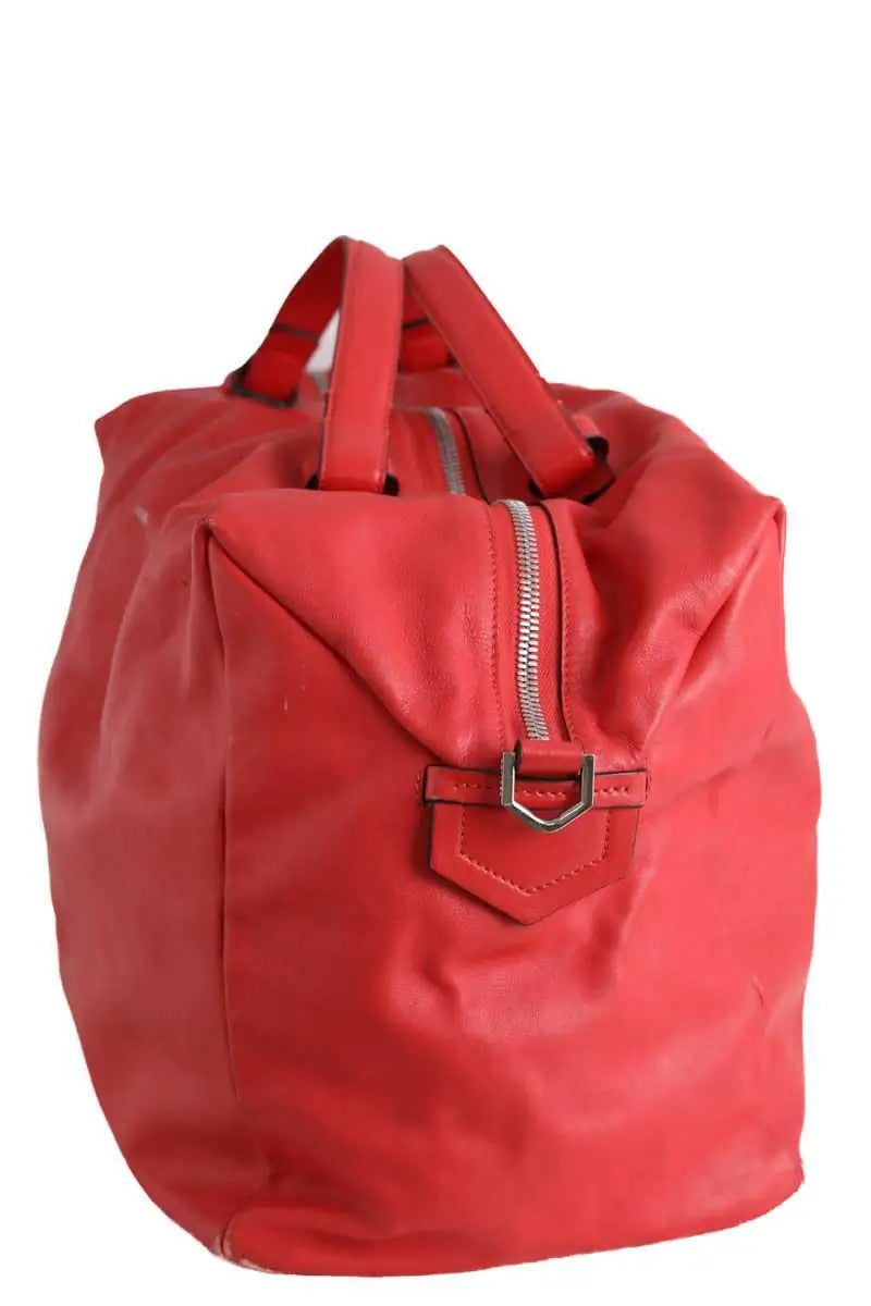 Sac de voyage Lancel POP MM Rouge en Cuir