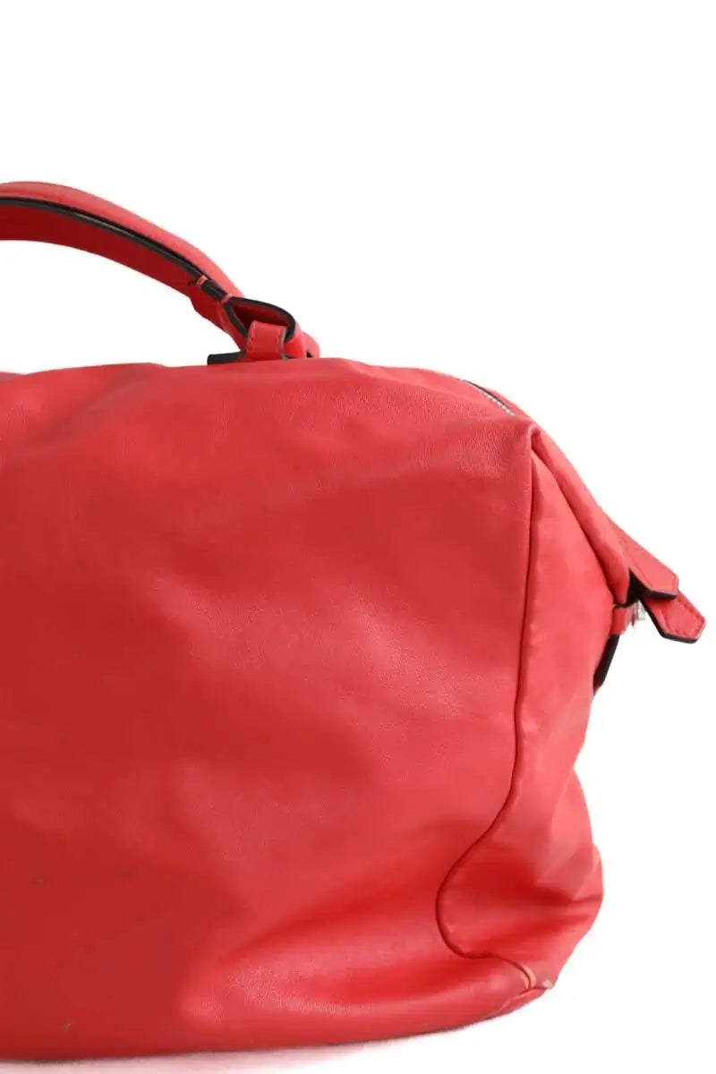Sac de voyage Lancel POP MM Rouge en Cuir