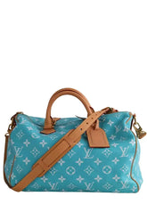 Sac de voyage Louis Vuitton Speedy P9 bandoulière 40 Bleu en Cuir - Seconde Main