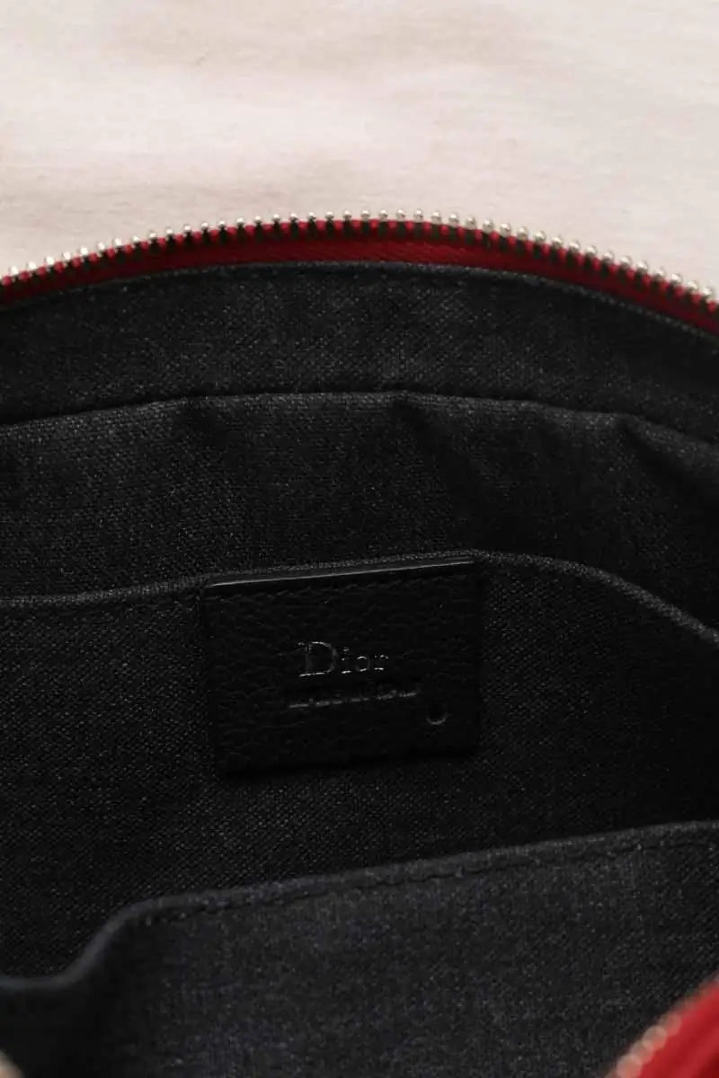 Sac Dior Rouge en Cuir
