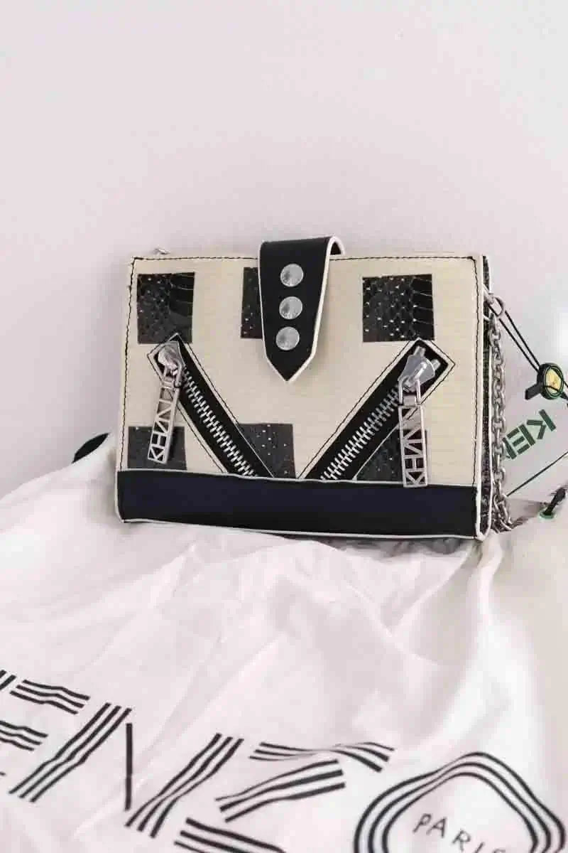 Sac Kenzo Blanc en Cuir