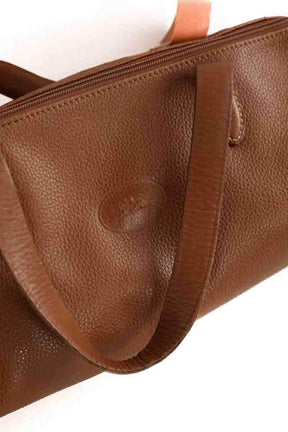 Sac Longchamp Camel en Cuir