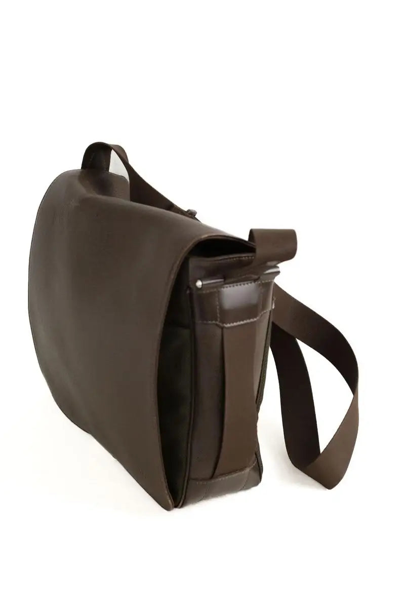 Sac Messenger Louis Vuitton Viktor Taiga Marron en Cuir