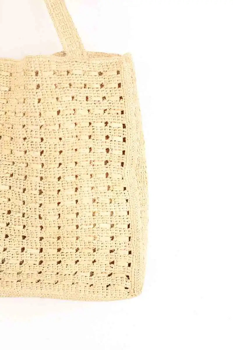 Sac porté épaule APC June Beige en Osier
