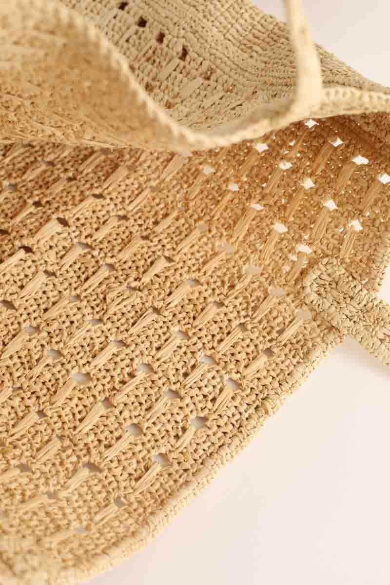 Sac porté épaule APC June Beige en Osier