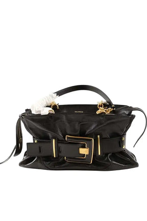 Sac porté épaule Balmain Anthem Noir en Cuir - Seconde Main