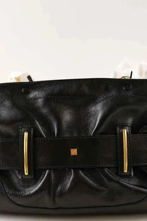 Sac porté épaule Balmain Anthem Noir en Cuir