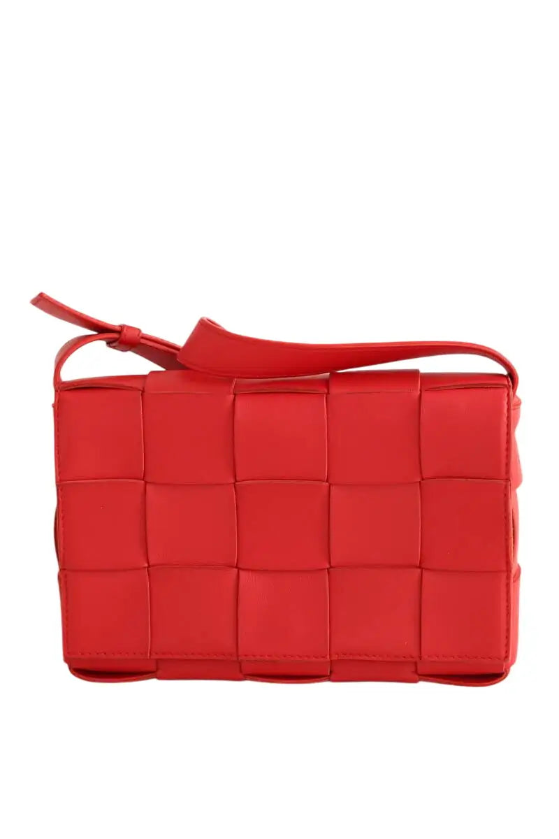Sac porté épaule Bottega Veneta Casette Rouge en Cuir - Seconde Main