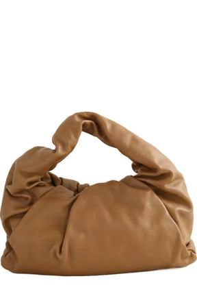 Sac porté épaule Bottega Veneta The Shoulder Pouch Camel en Cuir