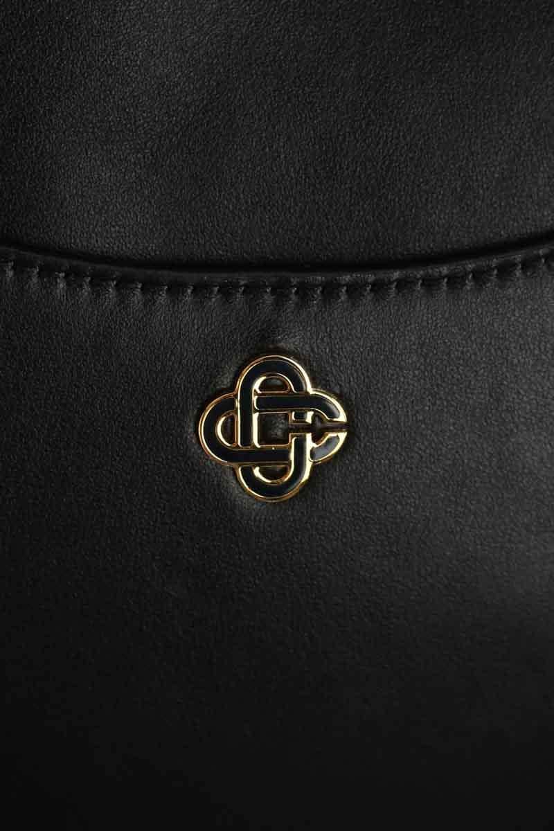 Sac porté épaule Casablanca Pochette jeanne Noir en Cuir
