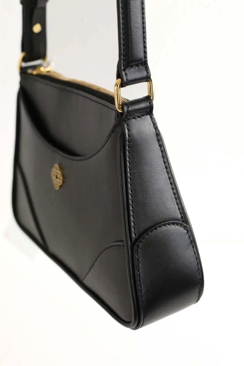 SILVIO TOSSI Sac porté épaule Dames noir style mouillé