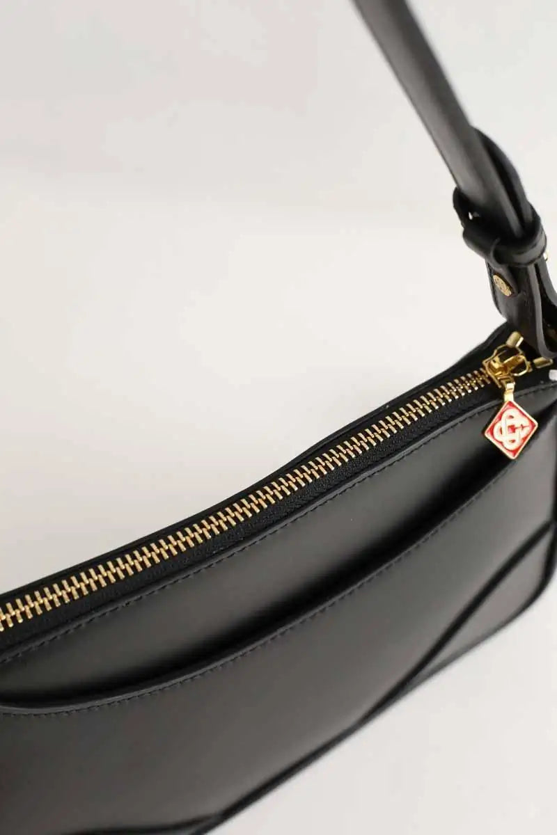 Sac porté épaule Casablanca Pochette jeanne Noir en Cuir
