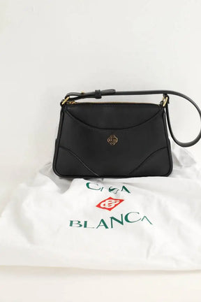 Sac porté épaule Casablanca Pochette jeanne Noir en Cuir