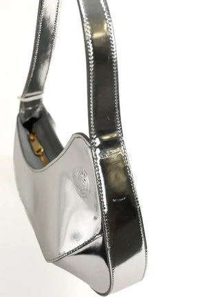 Sac porté épaule Casablanca Raver Argent en Cuir verni