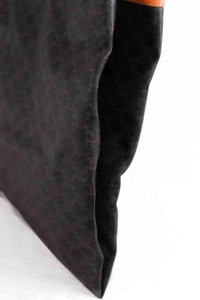 Sac porté épaule Celine Grand Flat Shopper Marron en Cuir