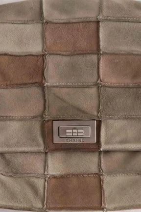 Sac porté épaule Chanel 2.55 Beige en Daim