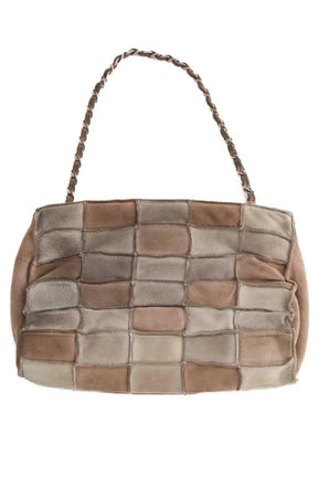 Sac porté épaule Chanel 2.55 Beige en Daim