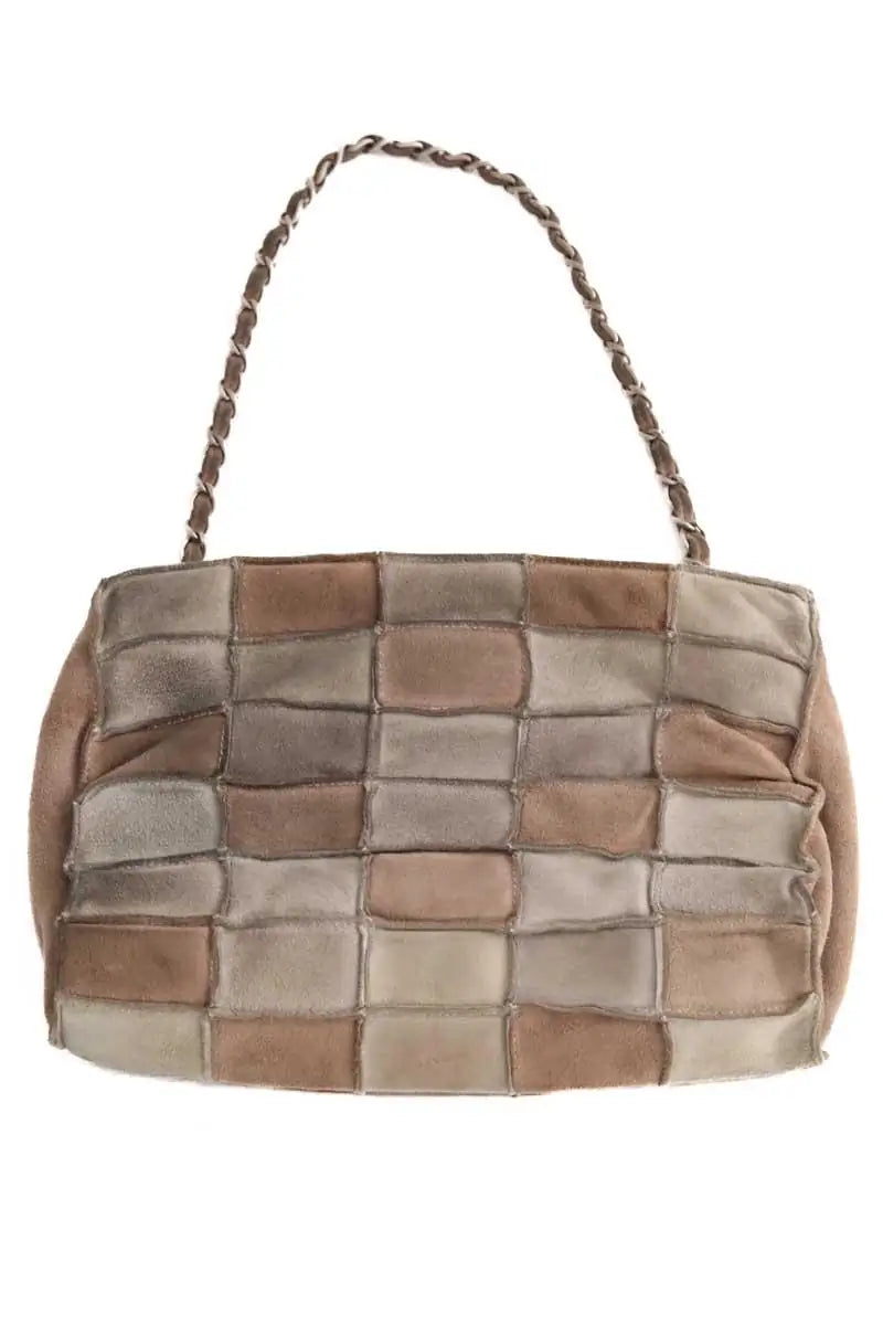 Sac porté épaule Chanel 2.55 Beige en Daim