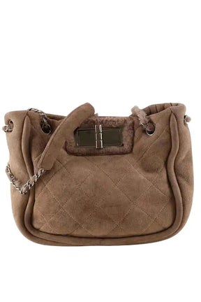 Sac porté épaule Chanel Marron en Daim - Seconde Main
