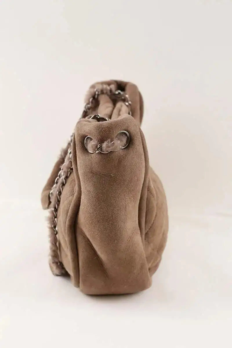 Sac porté épaule Chanel Marron en Daim