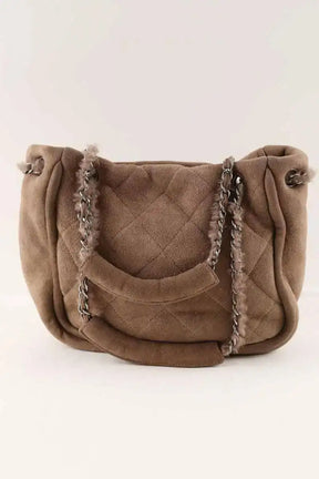Sac porté épaule Chanel Marron en Daim