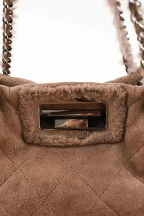 Sac porté épaule Chanel Marron en Daim