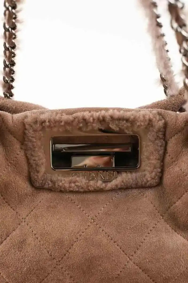 Sac porté épaule Chanel Marron en Daim