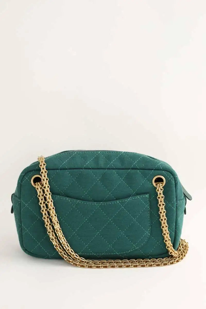 Sac porté épaule Chanel Vert en Coton