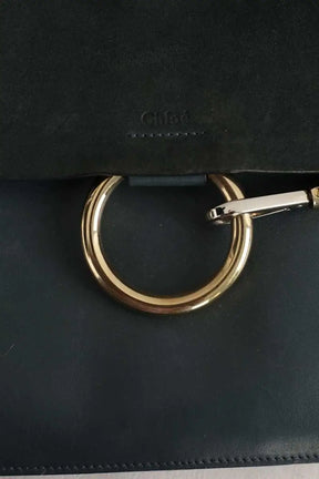 Sac porté épaule Chloé chloe faye Bleu en Cuir