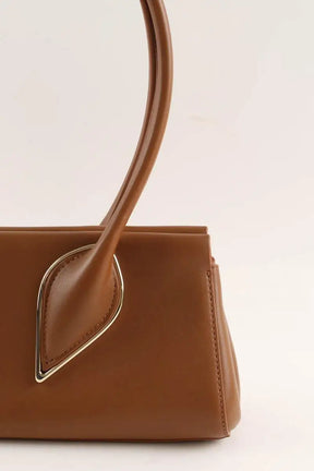 Sac porté épaule Christian Louboutin Vénus small Camel en Cuir