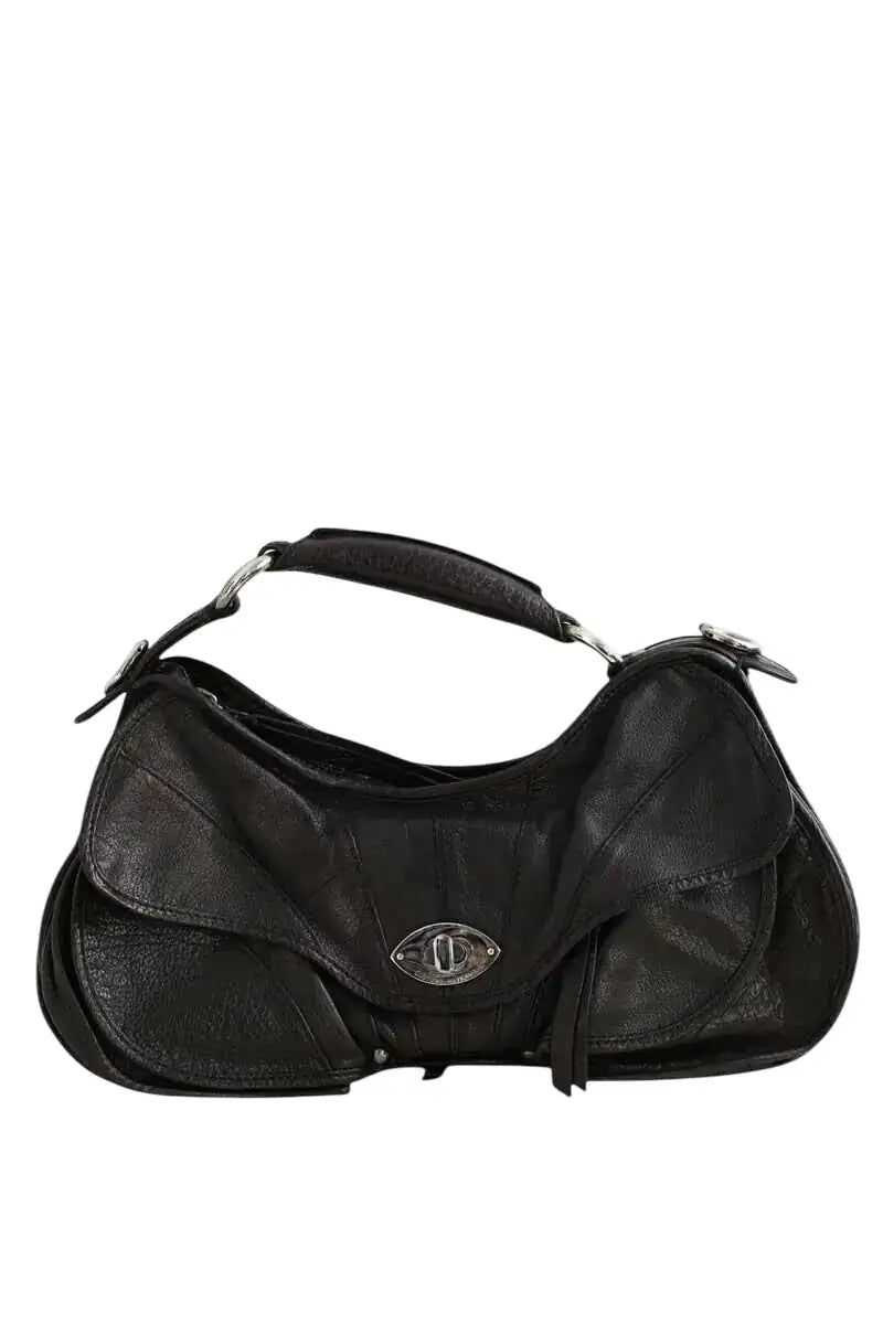 Sac porté épaule Costume National Noir en Cuir - Seconde Main