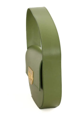 Sac porté épaule Destree Martin Vert en Cuir