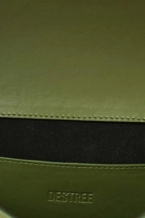 Sac porté épaule Destree Martin Vert en Cuir