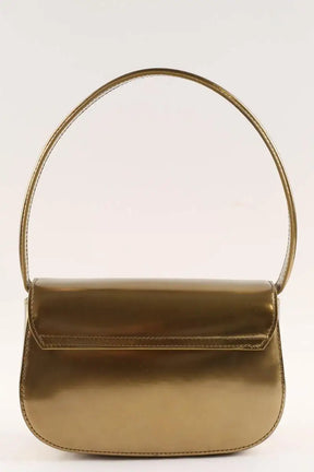 Sac porté épaule Diesel 1DR Doré en Cuir verni