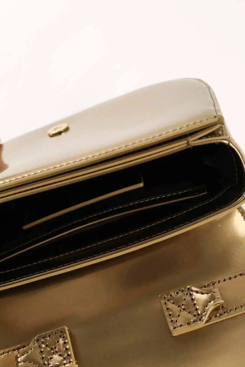 Sac porté épaule Diesel 1DR Doré en Cuir verni
