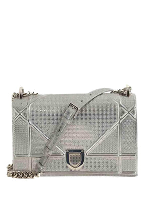 Sac porté épaule Dior Diorama Argent en Cuir - Seconde Main