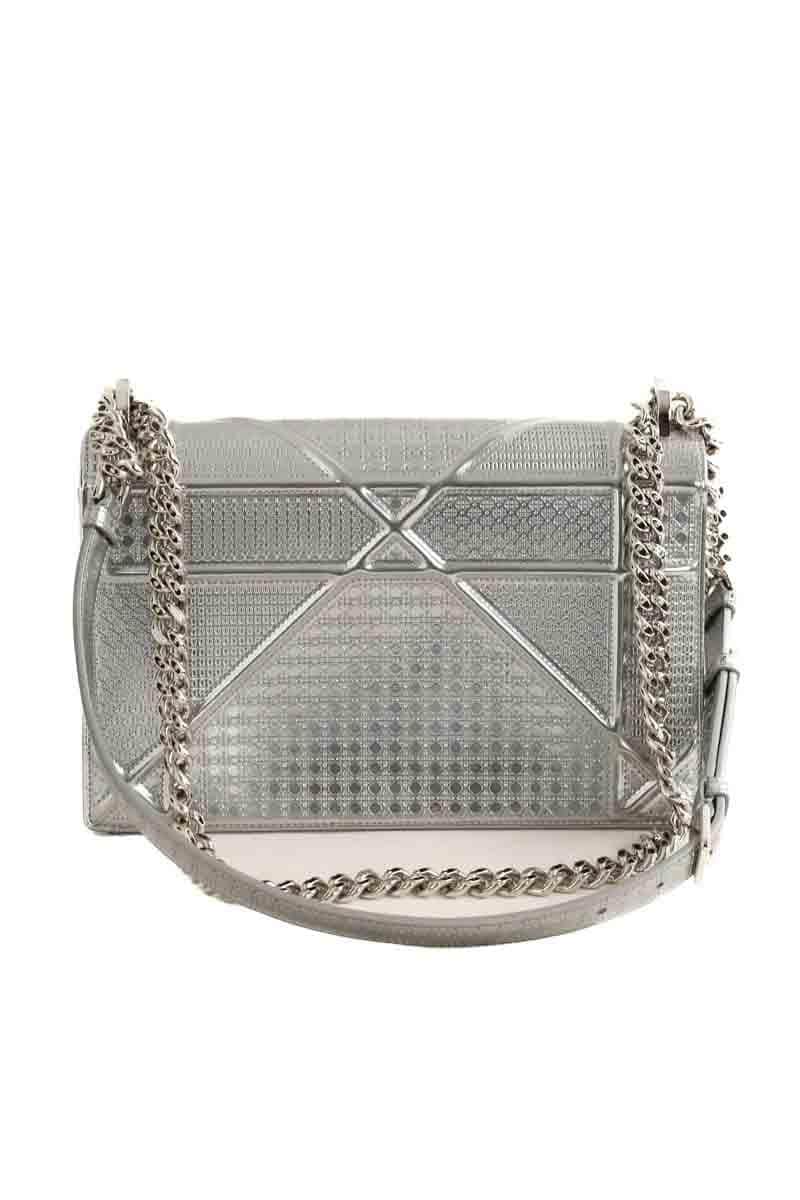 Sac porté épaule Dior Diorama Argent en Cuir