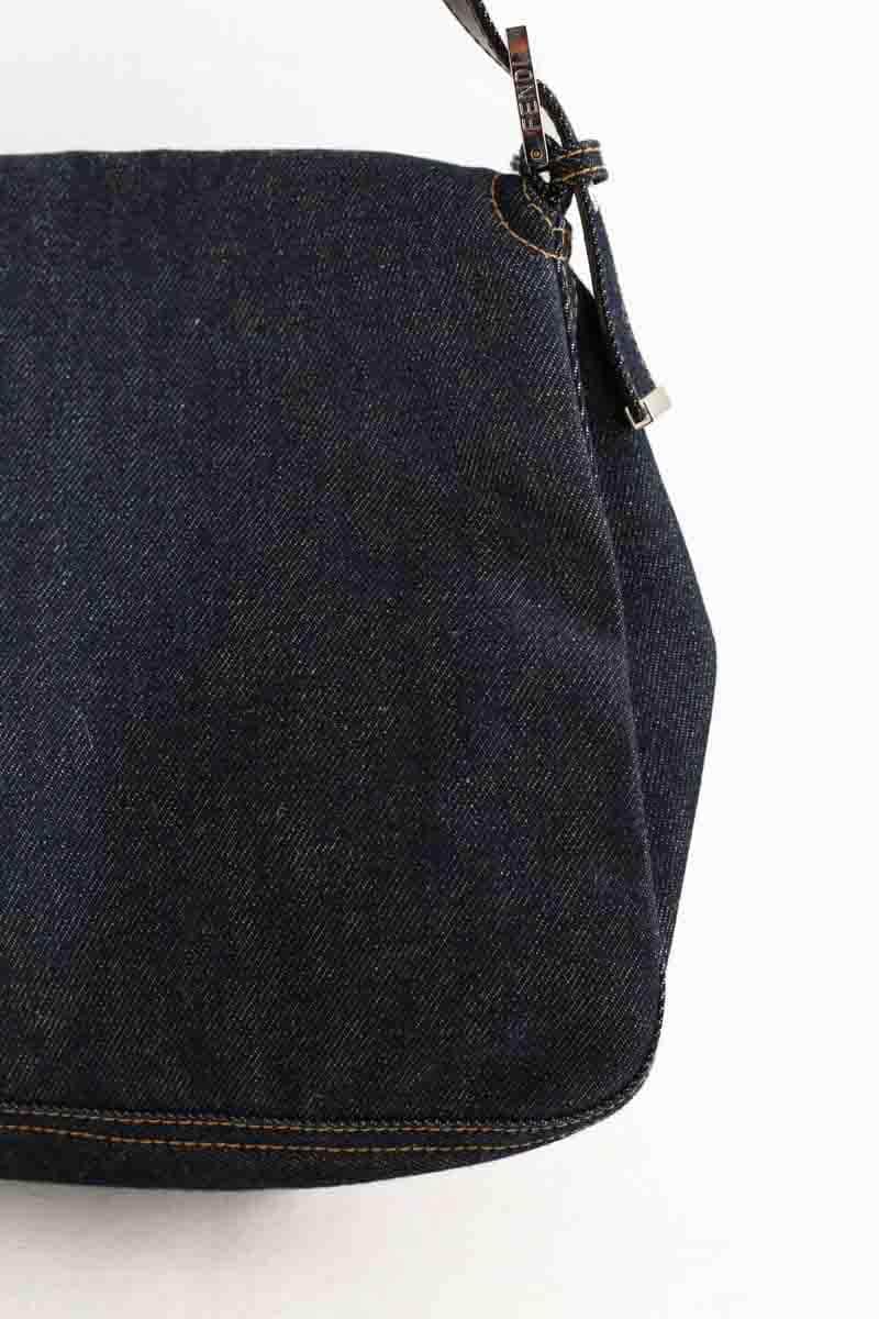Sac porté épaule Fendi Bleu en Coton