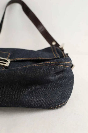 Sac porté épaule Fendi Bleu en Coton
