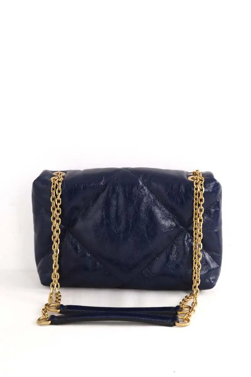 Sac porté épaule Gerard Darel Marine en Cuir