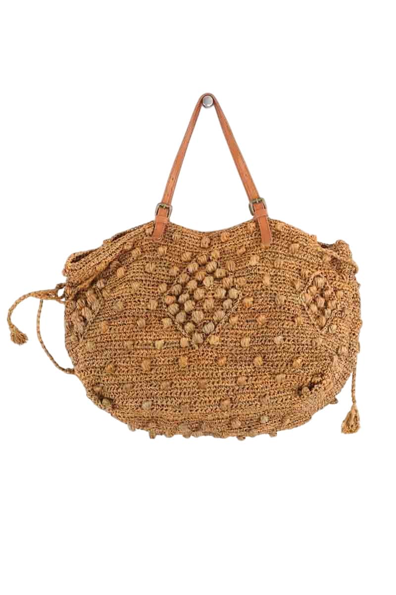 Sac porté épaule Gerard Darel Marron en Osier - Seconde Main