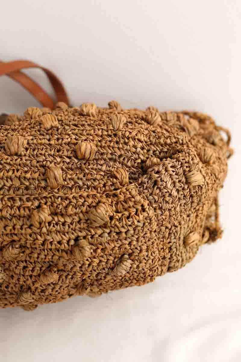 Sac porté épaule Gerard Darel Marron en Osier