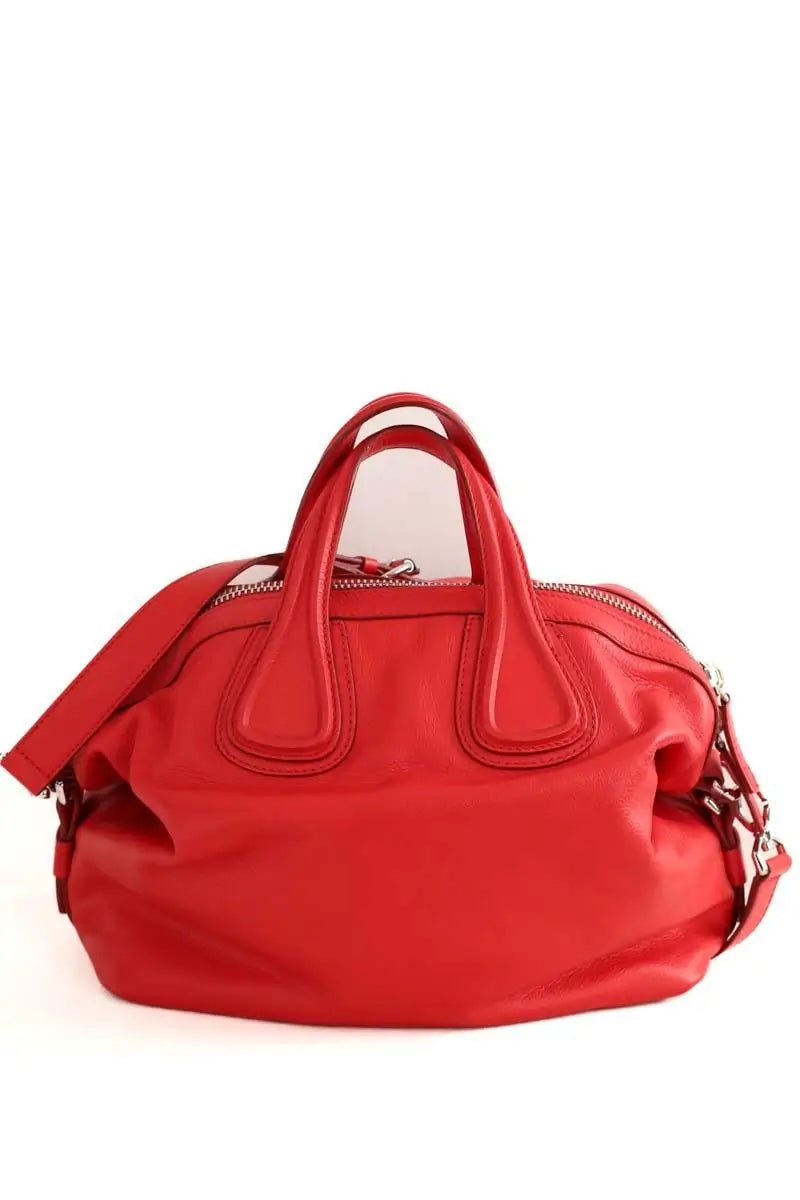 Sac porté épaule Givenchy Nightingale Rouge en Cuir